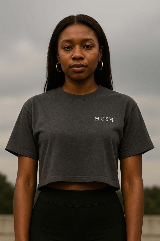 HUSH Womens Essential Cropped Tees